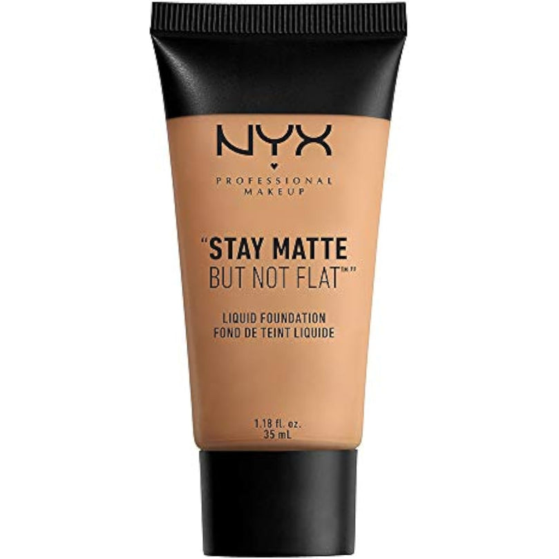NYX Stay Matte But Not Flat Liquid Foundation (Color : SMF 08 - Golden Beige)