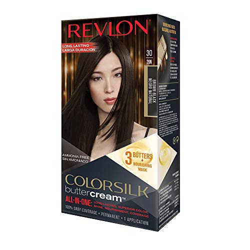 Revlon ColorSilk Buttercream Hair Color, Brown Black