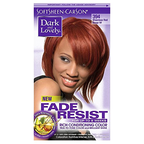 SoftSheen-Carson Dark and Lovely Fade Resist Hair Color, 394 Vivacious Red