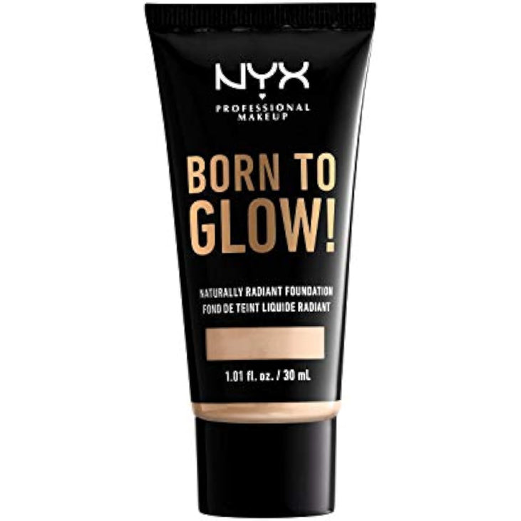 NYX Professional Makeup Born To Glow Naturally Radiant Foundation, Medium Coverage, Fair