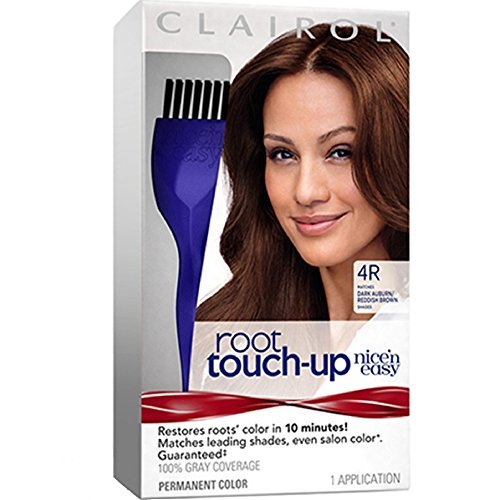 Clairol Nice'n Easy Root Touch-Up Permanent Hair Color, 4R Dark Auburn