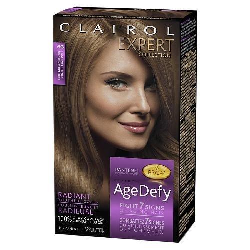 Clairol Expert Collection Age Defy Hair Color, 6G Light Golden Brown
