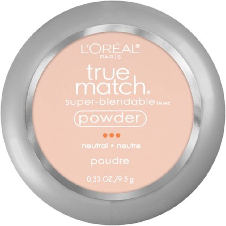 L'Oreal Paris True Match Super Blendable Oil Free Makeup Powder, Classic Ivory, 0.33 oz