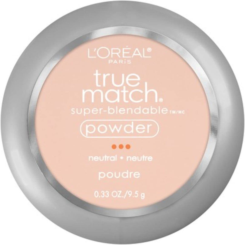 L'Oreal Paris True Match Super Blendable Oil Free Makeup Powder, Classic Ivory, 0.33 oz