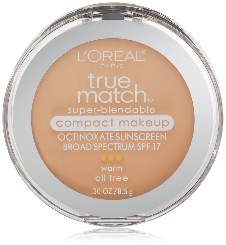 L'Oreal Paris True Match Super-Blendable Compact Makeup, W2 Light Ivory - 0.3 oz. (8.5 g)