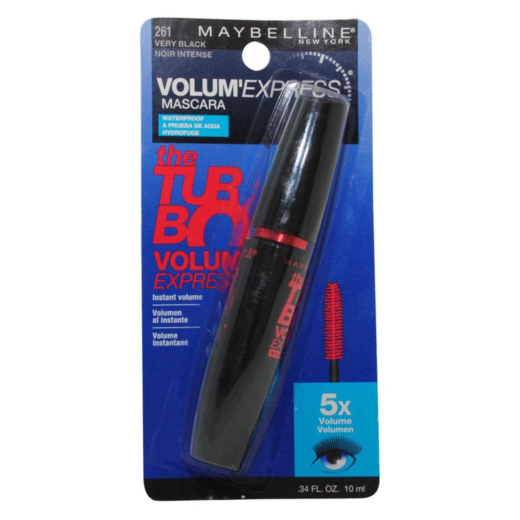 Maybelline Volum Express The Turbo Waterproof Mascara, Very Black