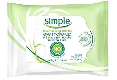 Simple Eye Makeup Remover Pads, 30 ct