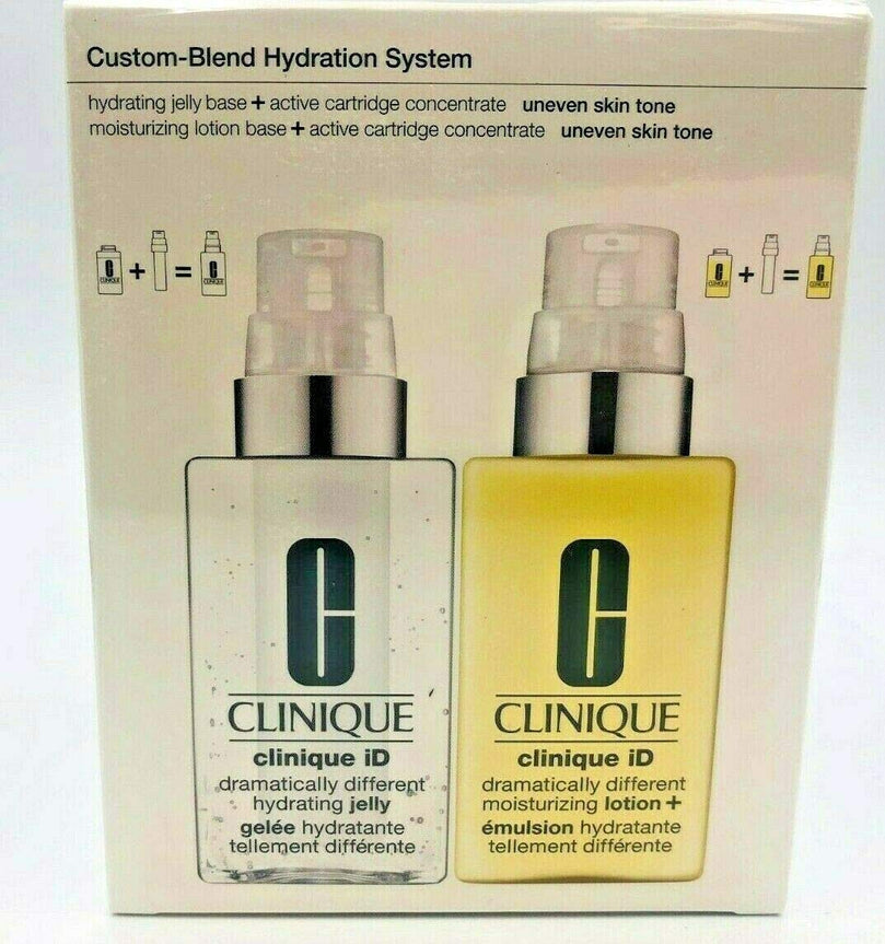 Clinique Clinique ID Moisturizing Lotion Base Active Cartridge Uneven Skin Tone Gift Set 2 pcs Skin Care 0020714973926