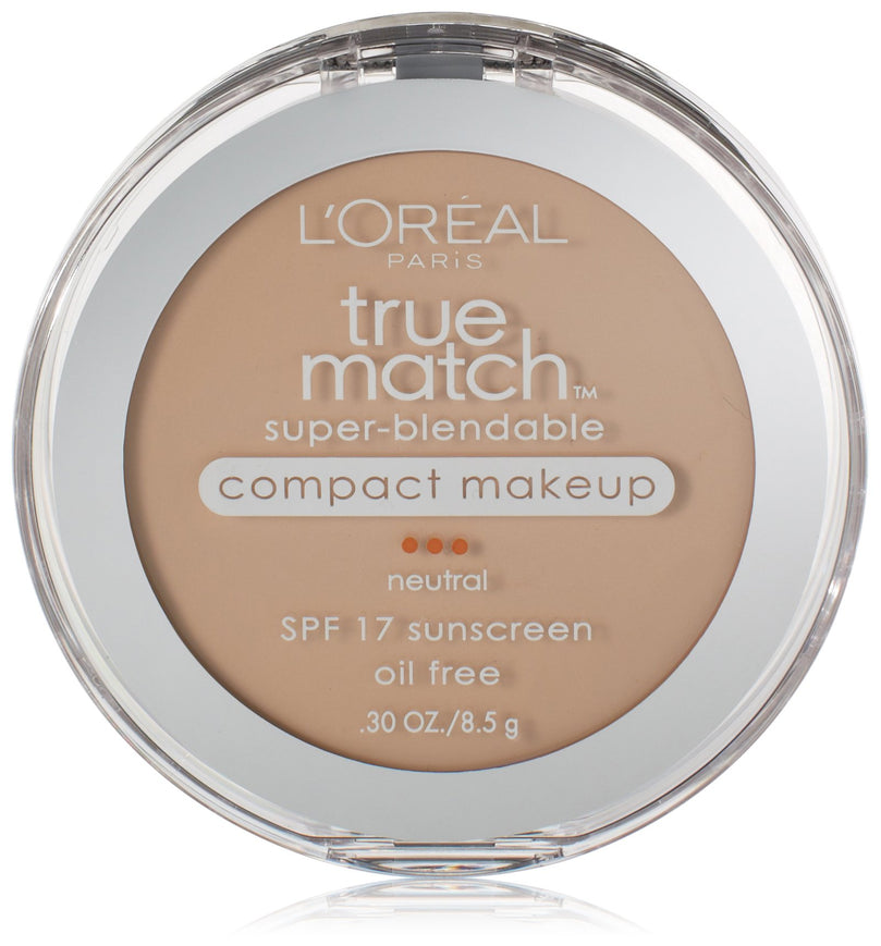 L'Oreal Paris True Match Super-Blendable Compact Makeup, Neutral Soft Ivory N1