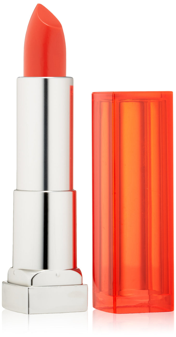Maybelline New York Color Sensational Vivids Lipstick, Vibrant Mandarin, 0.15 Ounce
