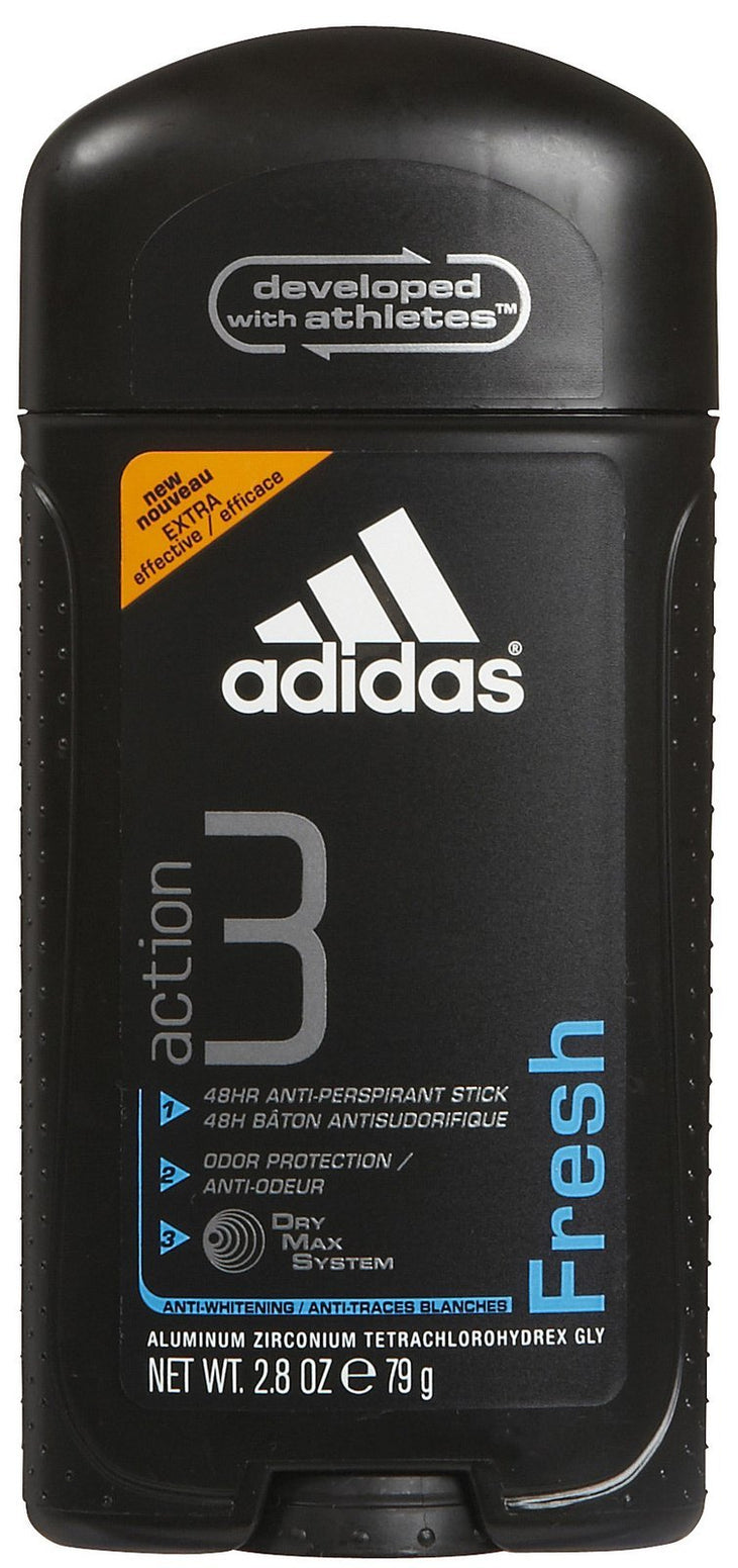 Adidas Action 3 Tech Antiperspirant for Men "Intensive Scent" 2.8 Oz Container