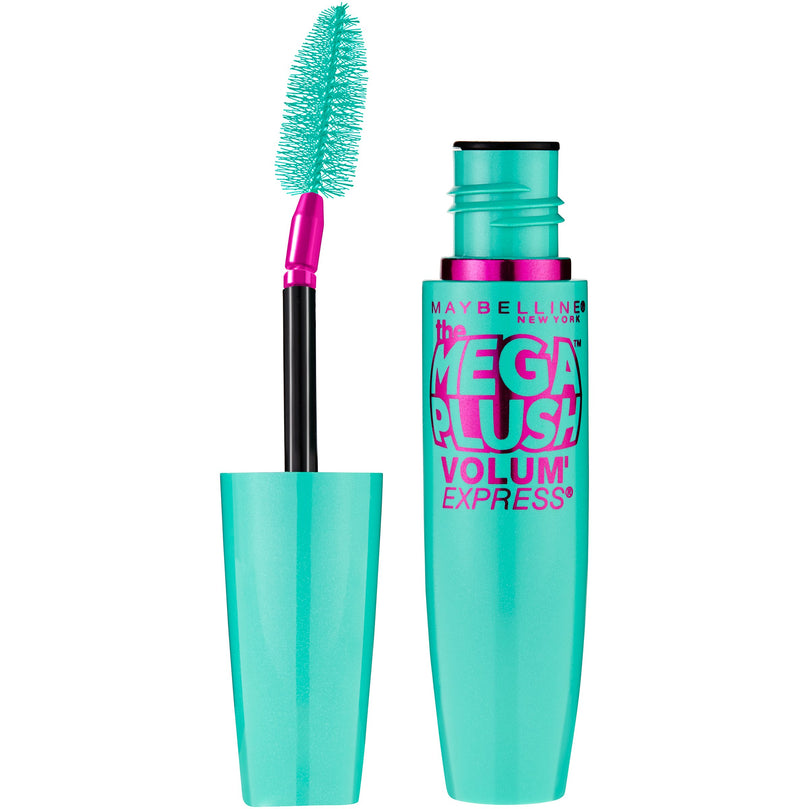 Maybelline Volum' Express The Mega Plush Washable Mascara, Brownish Black, 0.3 fl. oz.