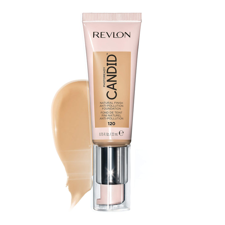 Revlon PhotoReady Candid Natural Finish Anti-Pollution Foundation, 120 Buff, 0.75 fl oz.
