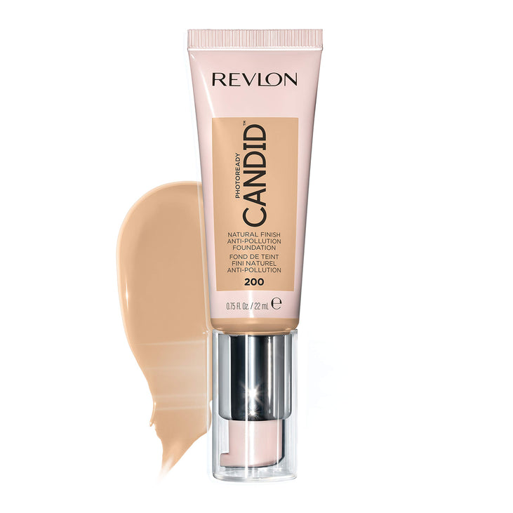 Revlon PhotoReady Candid Natural Finish Anti-Pollution Foundation, 200 Nude, 0.75 fl oz.