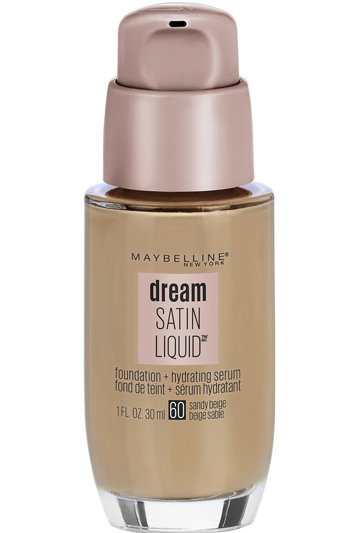 Maybelline Dream Satin Liquid Foundation Makeup for All Skin, Sandy Beige, 1 fl oz