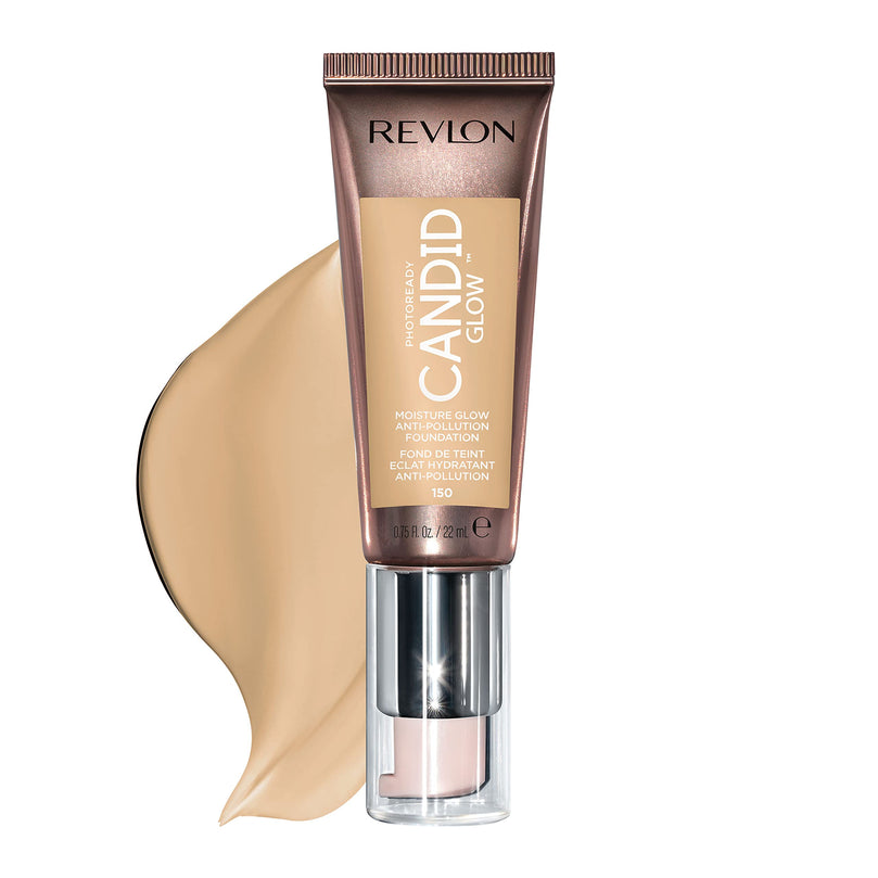 PhotoReady Candid Glow Moisture Glow Anti-Pollution Foundation, 150 Crème Brulee, 0.75 fl oz