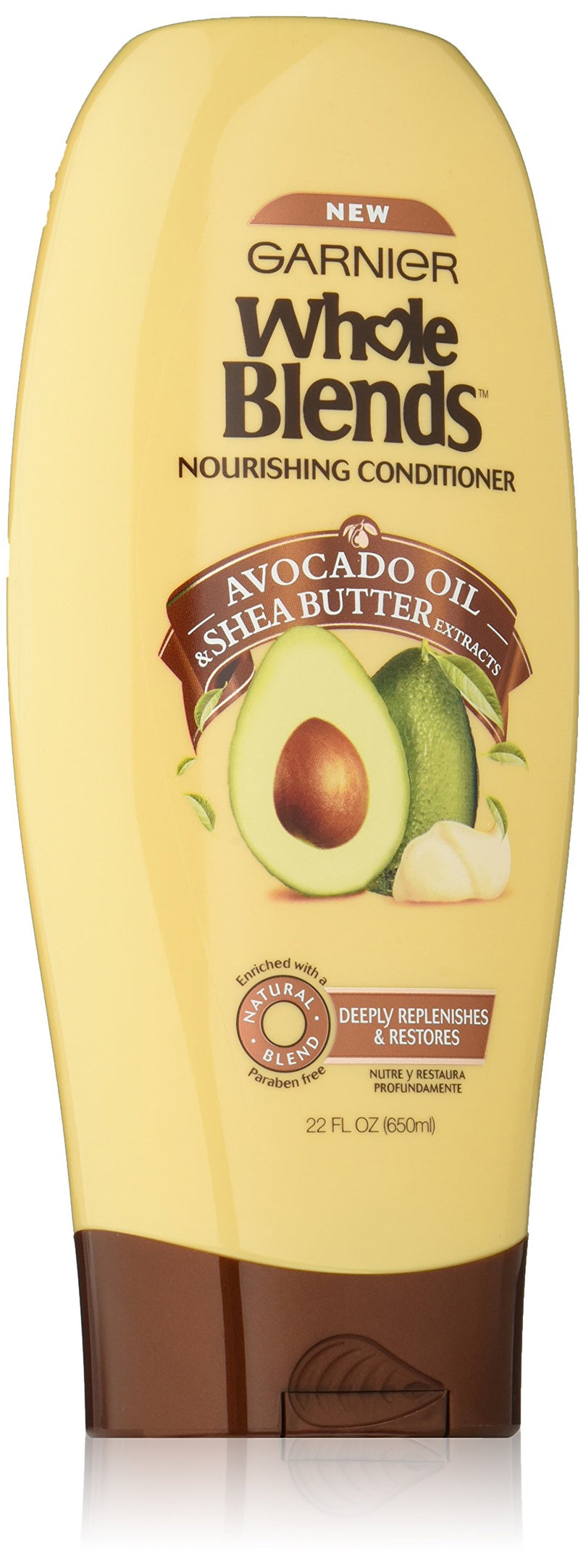 Garnier Whole Blends Moisturizing Nourishing Daily Conditioner with Avocado Oil, 22 fl oz