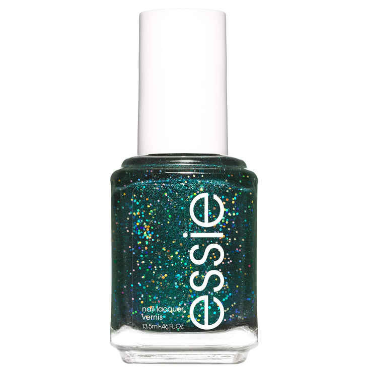 Essie winter nail polish, winter trend 2019, glitter finish, under wraps, 0.46 oz