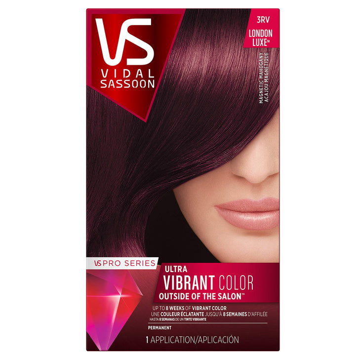 Vidal Sassoon Pro Series Ultra Vibrant Color 3VR Deep Velvet Violet Hair Color, 1 Application