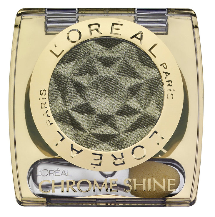L'Oreal CHROME SHINE Eye Shadow, 171 Dazzling Khaki .12oz