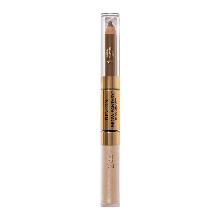 Revlon Eyebrow Gel & Pencil by Revlon, ColorStay Brow Fantasy 2-in-1 Eye Makeup, Longwearing with Precision Tip, 104 Dark Blonde, 0.04 oz