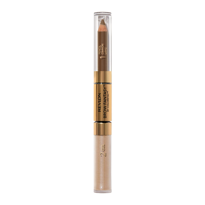 Revlon Eyebrow Gel & Pencil by Revlon, ColorStay Brow Fantasy 2-in-1 Eye Makeup, Longwearing with Precision Tip, 104 Dark Blonde, 0.04 oz