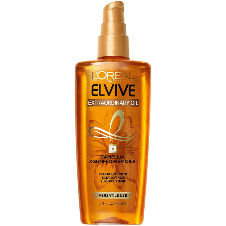 L'Oreal Paris Elvive Shine Enhancing Extraordinary Oil Deep nourishing Treatment Hair Serum, 3.4 fl oz