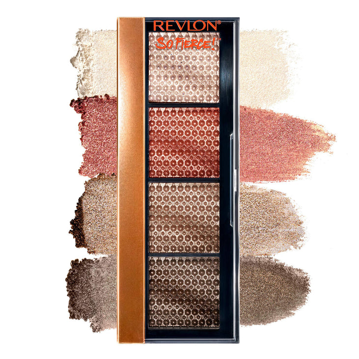 Revlon Eyeshadow Palette by Revlon, So Fierce Prismatic Eye Makeup, Ultra Creamy Pigmented in Blendable Matte & Pearl Finishes, 965 Tantrum, 0.21 Oz, 965 Tantrum, 0.21 oz.