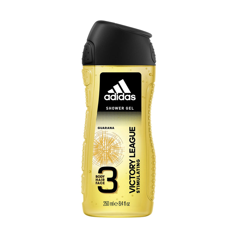 Adidas Victory League Guarana Stimulating 3 in 1 Hair Body Face Shower Gel for Men 8.4oz 250ml