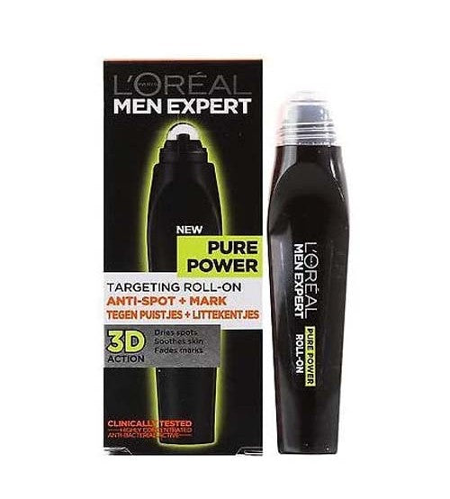Men Expert by L'Oreal Paris Pure Power Targeting Roll On Anti Spot 10ml