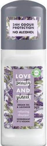 Love Beauty & Planet Relaxing Argan Oil & Lavender Roll On Deodorant 50 ml