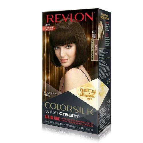 Revlon Luxurious Colorsilk Buttercream Hair Color, Dark Brown