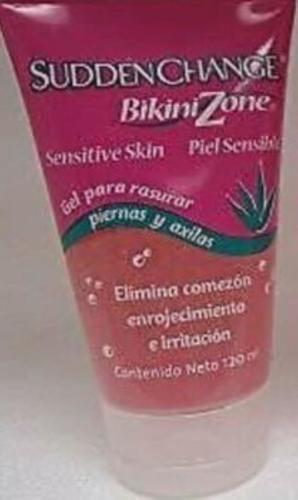 Sudden Change Bikini Zone Shaving Gel Spanish Version 4 Oz