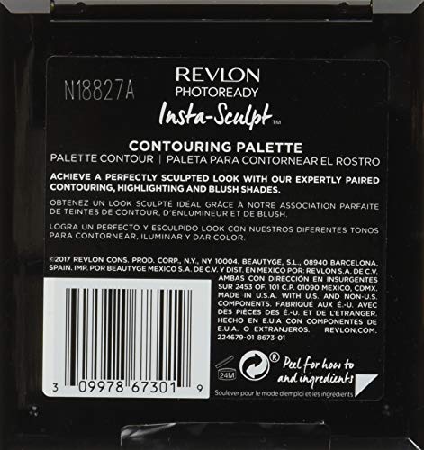 Revlon photoready contouring palette, insta-sculpt, 0.35 oz