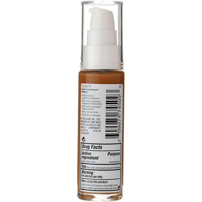 Almay Clear Complexion Makeup, Hypoallergenic, Cruelty Free, Fragrance Free,