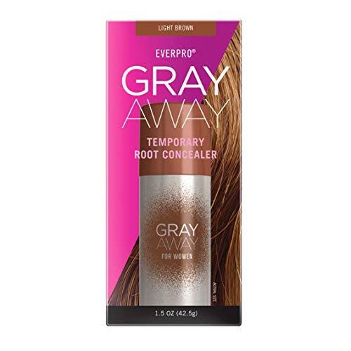 Everpro Beauty Gray Away for Women Temporary Root Concealer, Black/Dark Brown, 1.5 oz