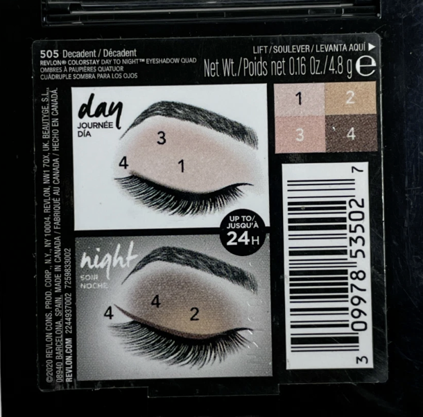 Revlon ColorStay Day to Night Eyeshadow Quad - 505 Decadent