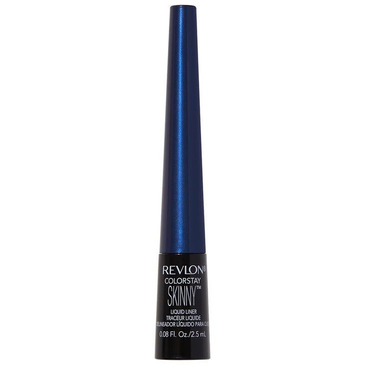 Revlon ColorStay Skinny Liquid Eyeliner, Waterproof, Smudgeproof, Longwearing Eye Makeup with Ultra-fine Tip, Navy Shock, 0.08 oz