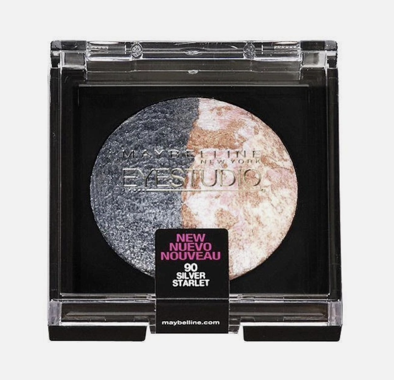 Maybelline Eyestudio Baked Eyeshadow 90 Silver Starlet (Pack of 2)