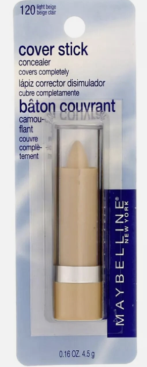 Maybelline New York Cover Stick Concealer, Light Beige, 0.16 Ounce