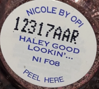 OPI Nicole Nail Polish Modern Family NIF08 Haley Good Lookin'