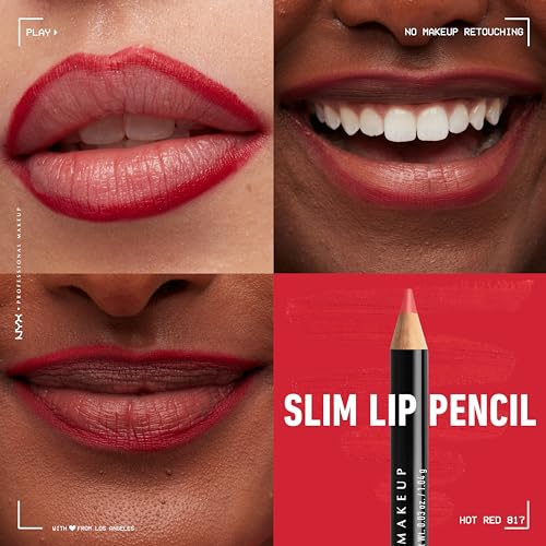 NYX Slim Lip Liner Pencil 817 Hot Red