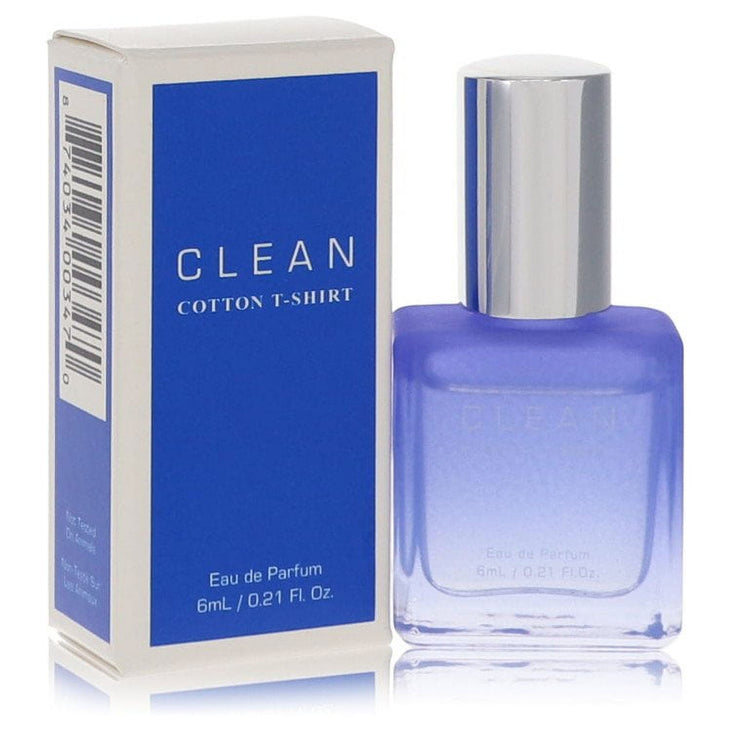 Clean Cotton T-Shirt Perfume Mini for Women by Clean - 0.20 oz Eau De Parfum Spray (New In Box)
