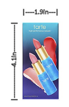 Tarte Color Splash Cocktail Lip Mini Duo Rainforest of the Sea in Nude/ Poppy