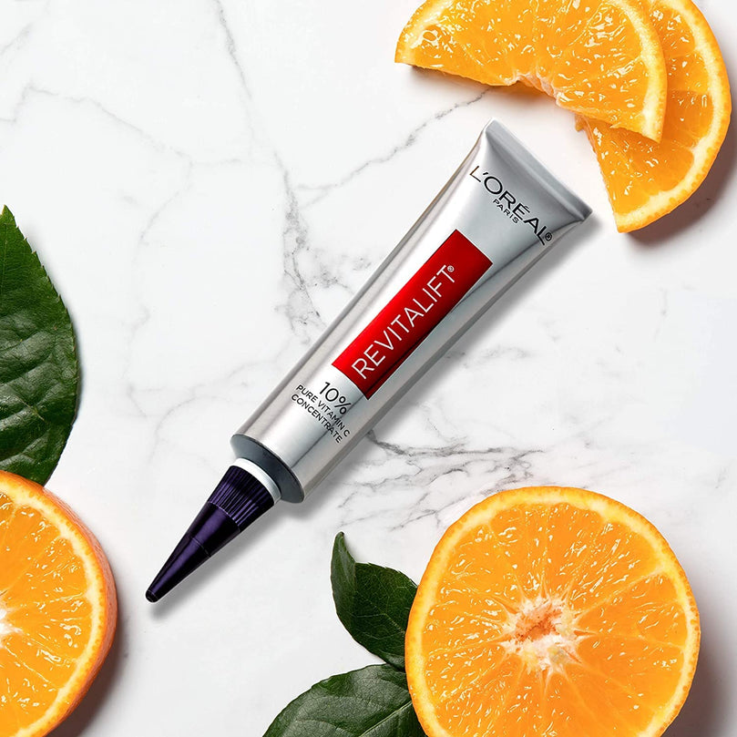 L'Oreal Paris Revitalift Derm Intensives 10 Percent Pure Vitamin C Serum, Paraben Free, 1 fl oz