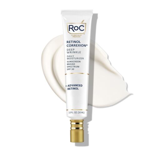 RoC Retinol Correxion Deep Wrinkle Daily Face Moisturizer with Sunscreen SPF 30,