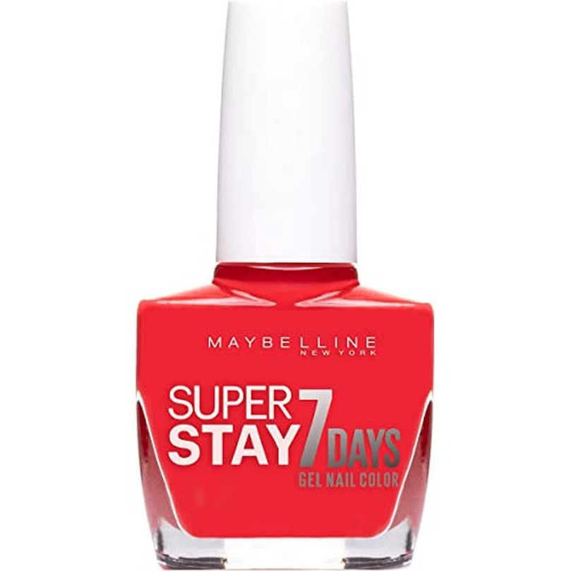 Maybelline Forever Strong SuperStay 7day Gel 490 Hot Salsa Nail Polish 10ml by Maybelline