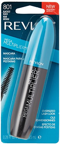 Revlon Mega Multiplier Mascara, Blackest Black, 0.28 Fluid Ounce