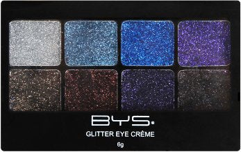 BYS Glitter Gel Makeup Palette 8 shades - Boogie Nights