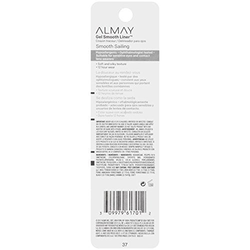 Almay Intense I-Color Gel Smooth Liner, Black (For Brown Eyes)